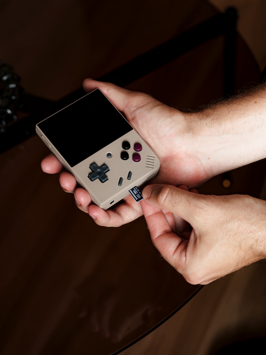 A person holding a nintendo wii game controller